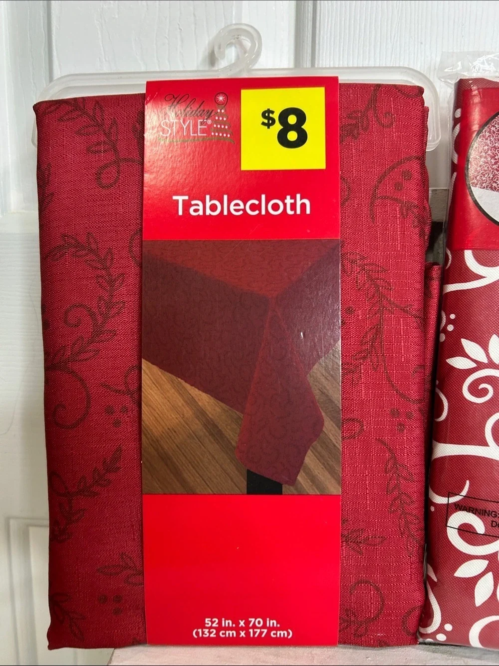 Holiday Tablecloth Set - 52”x70”